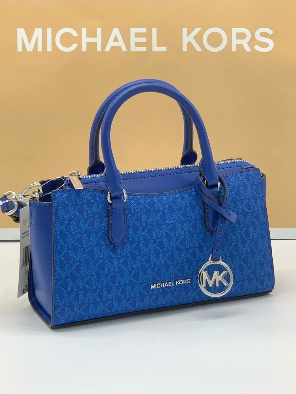 Michael kors ARDEN SMALL SIGNATURE LOGO MESSENGER BAG Galaxy Blue